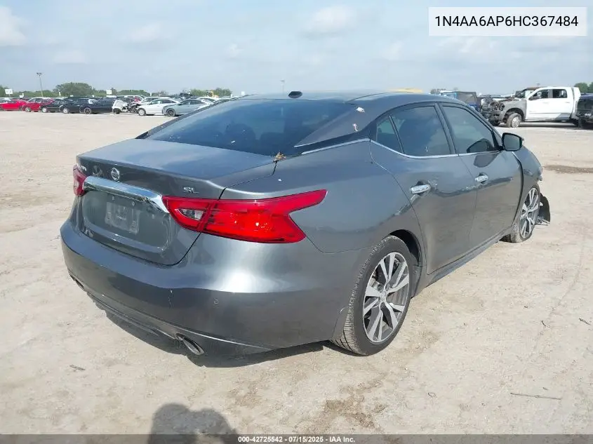 2017 Nissan Maxima 3.5 Sl VIN: 1N4AA6AP6HC367484 Lot: 42725542