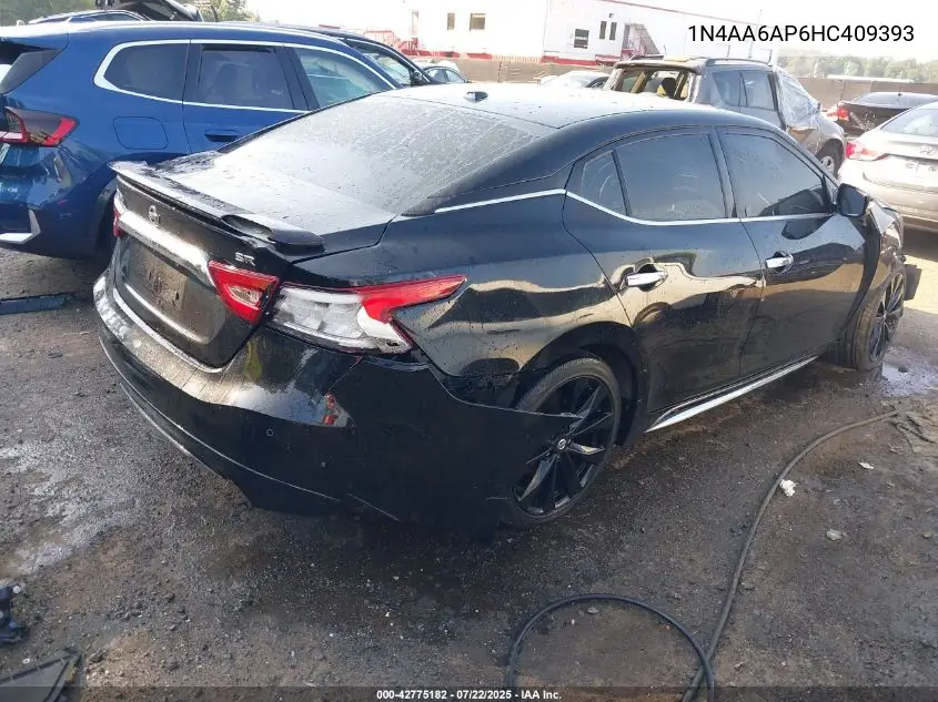 2017 Nissan Maxima 3.5 Sr VIN: 1N4AA6AP6HC409393 Lot: 42775182