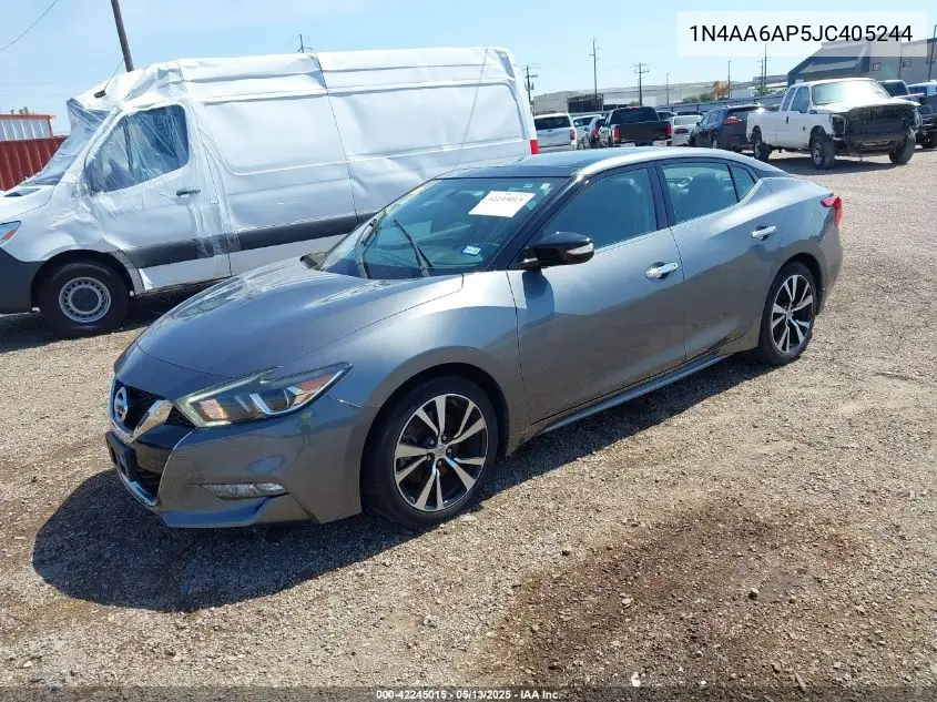2018 Nissan Maxima 3.5 Sl VIN: 1N4AA6AP5JC405244 Lot: 42245015