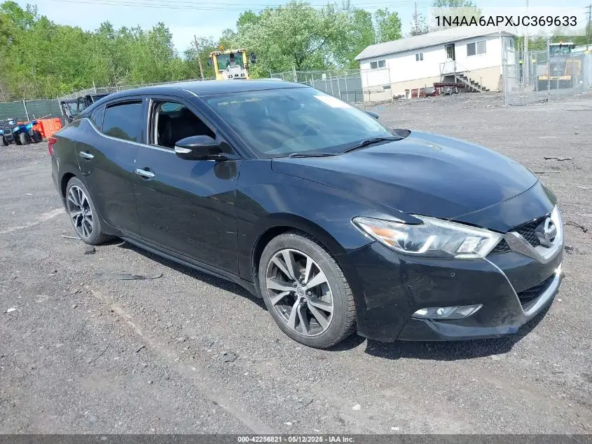 2018 Nissan Maxima 3.5 Sv VIN: 1N4AA6APXJC369633 Lot: 42256821