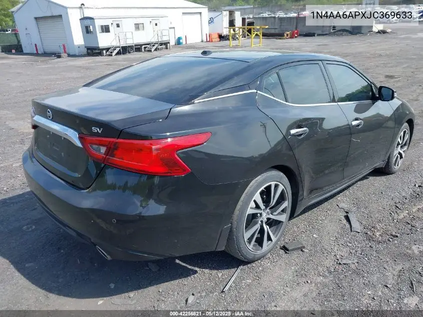 2018 Nissan Maxima 3.5 Sv VIN: 1N4AA6APXJC369633 Lot: 42256821