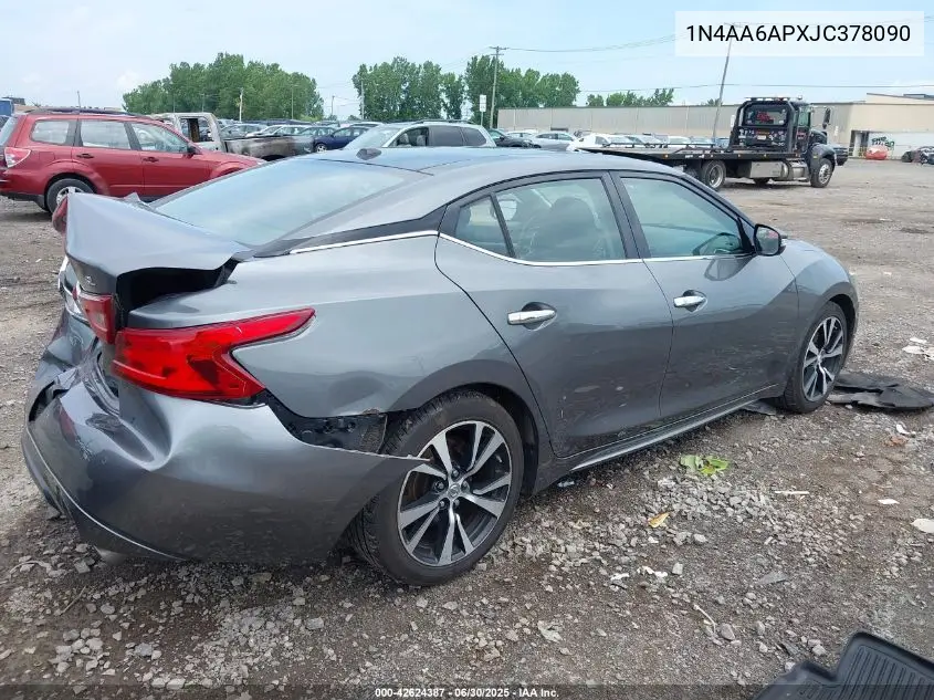 1n4aa6apxjc378090 1N4AA6APXJC378090 2018 Nissan Maxima 3.5 Sl