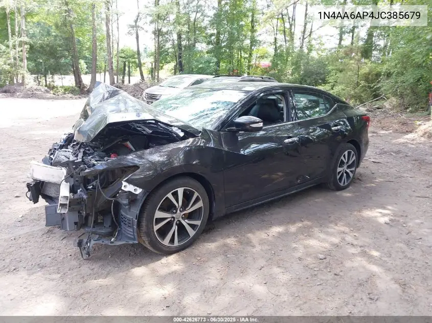 2018 Nissan Maxima 3.5 Sl VIN: 1N4AA6AP4JC385679 Lot: 42626773