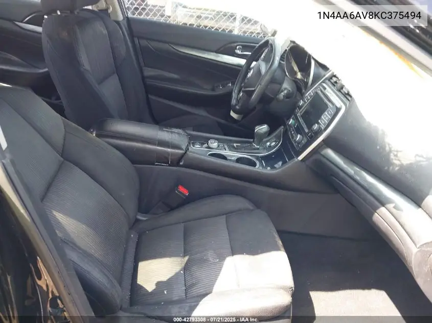 2019 Nissan Maxima 3.5 S VIN: 1N4AA6AV8KC375494 Lot: 42793308