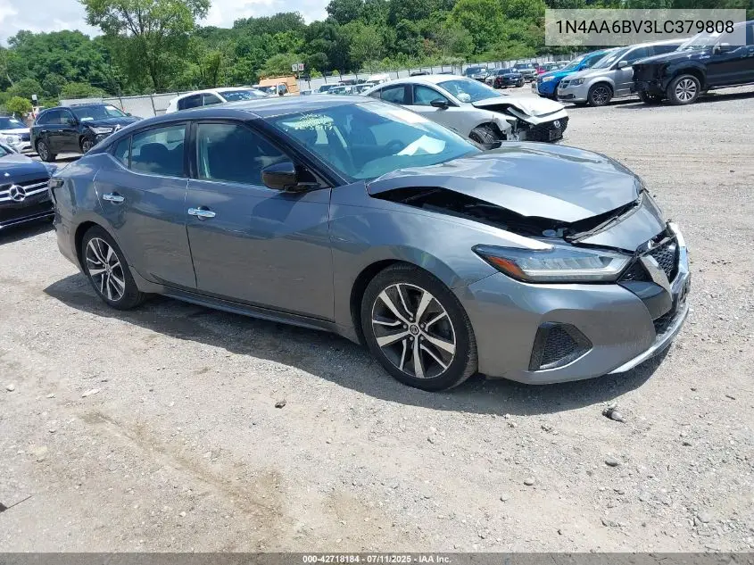 2020 Nissan Maxima S Xtronic Cvt VIN: 1N4AA6BV3LC379808 Lot: 42718184