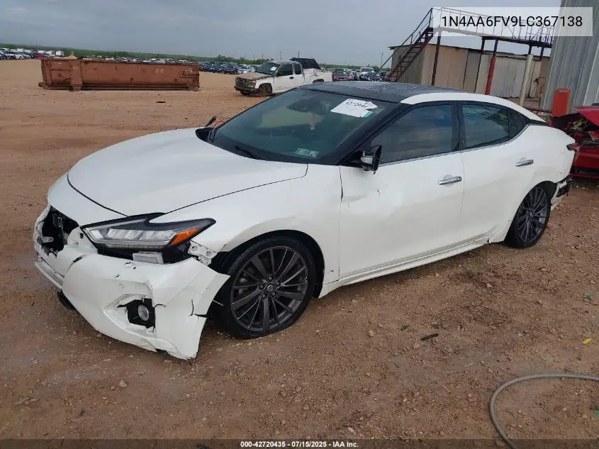 2020 Nissan Maxima Platinum VIN: 1N4AA6FV9LC367138 Lot: 42720435