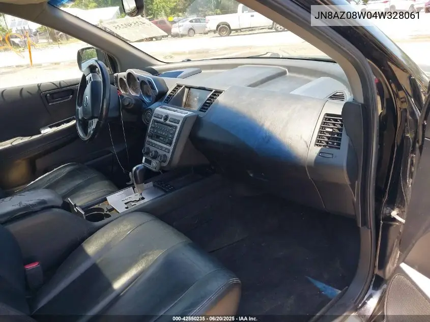 2004 Nissan Murano Se VIN: JN8AZ08W04W328061 Lot: 42550235