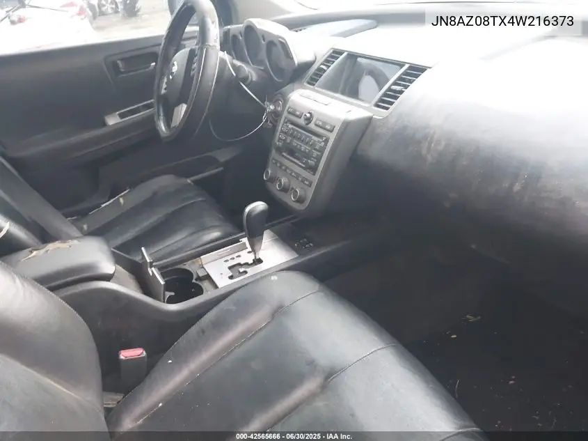 jn8az08tx4w216373 JN8AZ08TX4W216373 2004 Nissan Murano Se