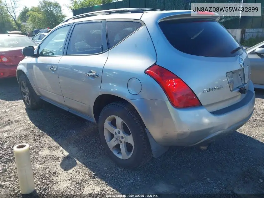 2005 Nissan Murano Sl VIN: JN8AZ08W55W432899 Lot: 42239445