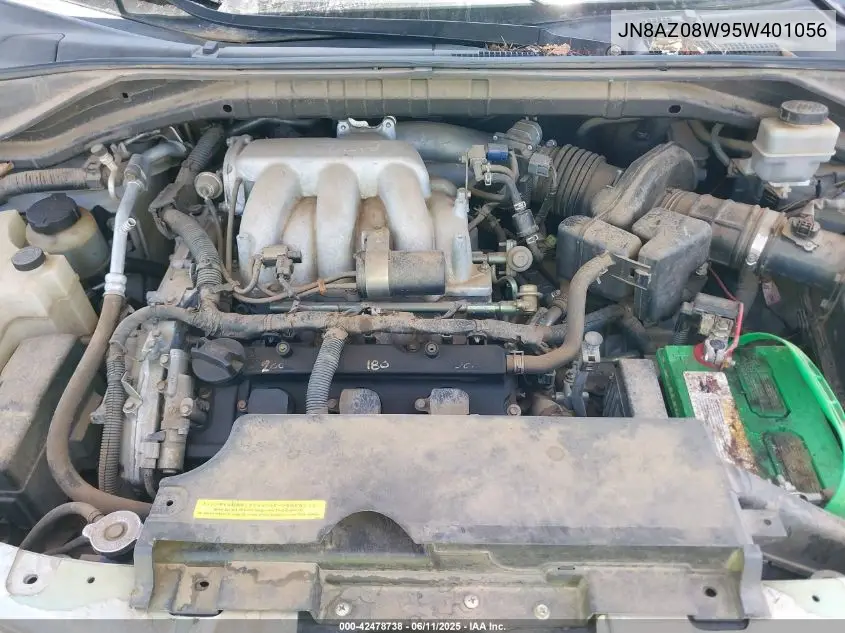 2005 Nissan Murano Sl VIN: JN8AZ08W95W401056 Lot: 42478738