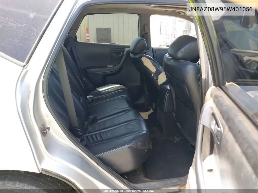 2005 Nissan Murano Sl VIN: JN8AZ08W95W401056 Lot: 42478738