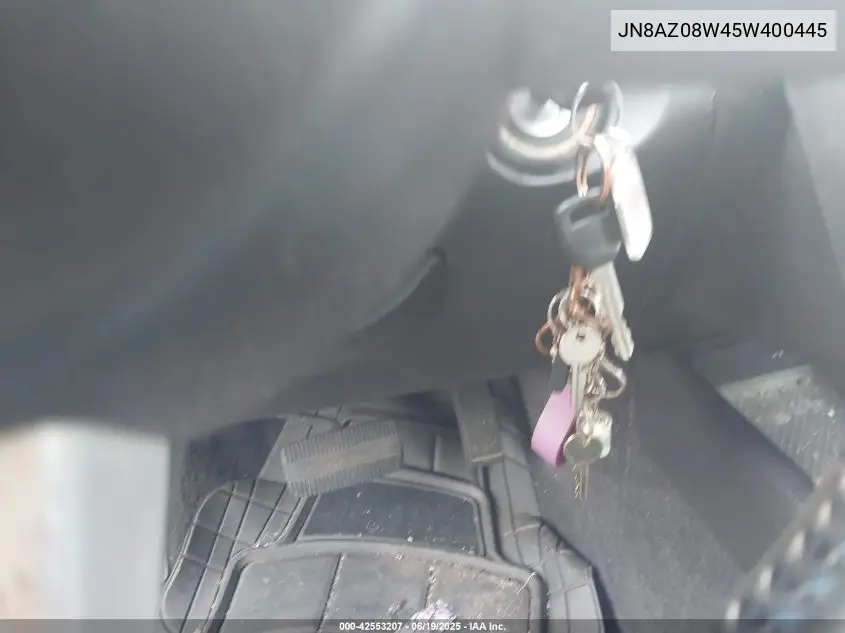 2005 Nissan Murano Sl VIN: JN8AZ08W45W400445 Lot: 42553207