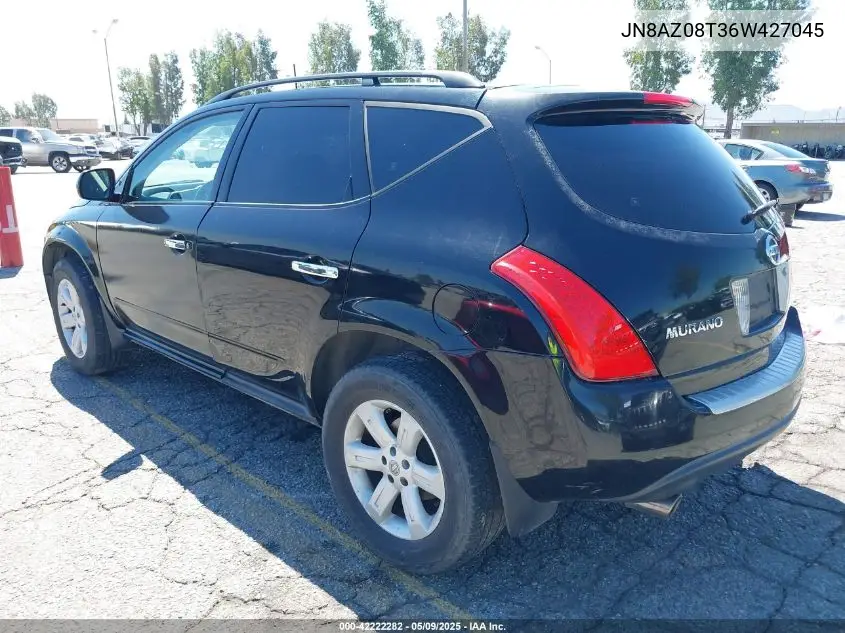 2006 Nissan Murano S VIN: JN8AZ08T36W427045 Lot: 42222282
