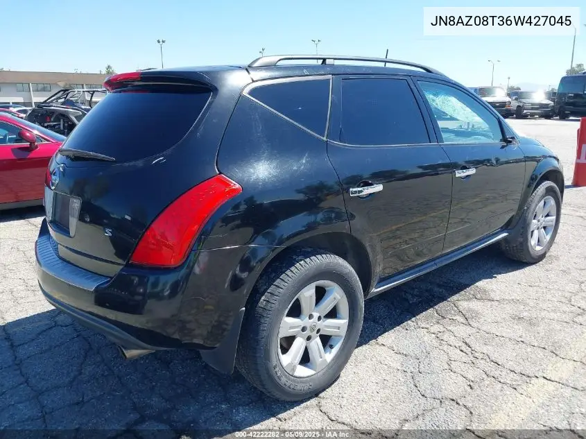 2006 Nissan Murano S VIN: JN8AZ08T36W427045 Lot: 42222282