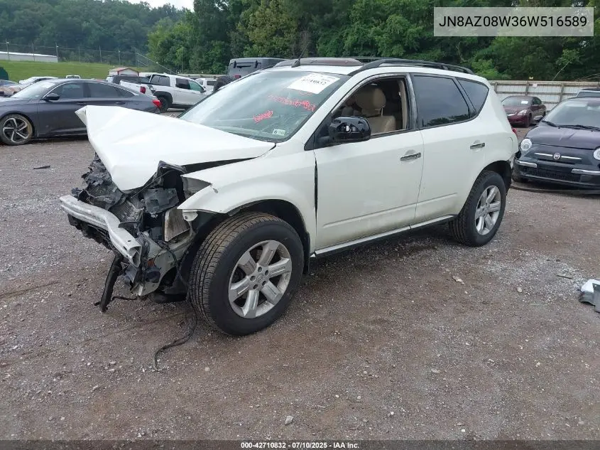 2006 Nissan Murano Sl VIN: JN8AZ08W36W516589 Lot: 42710832