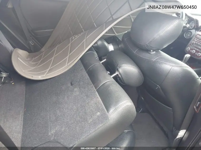 2007 Nissan Murano Sl VIN: JN8AZ08W47W650450 Lot: 42633857