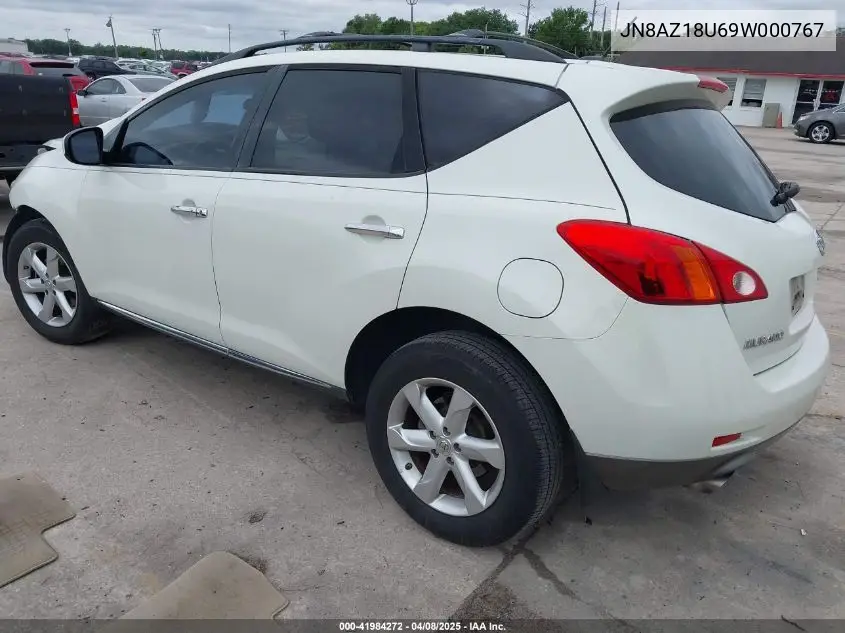 2009 Nissan Murano Sl VIN: JN8AZ18U69W000767 Lot: 41984272