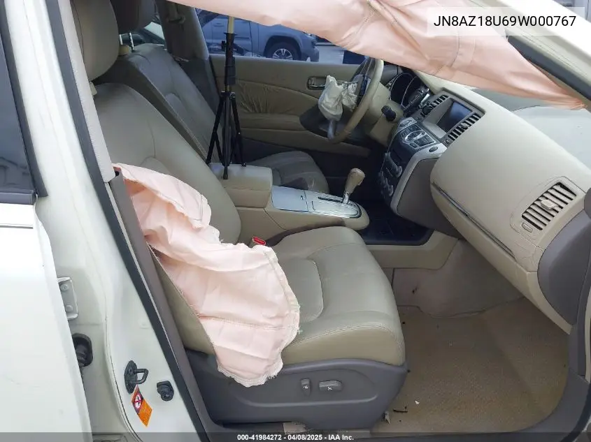 2009 Nissan Murano Sl VIN: JN8AZ18U69W000767 Lot: 41984272