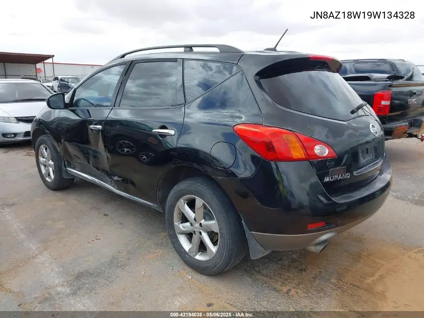 2009 Nissan Murano Sl VIN: JN8AZ18W19W134328 Lot: 42194038