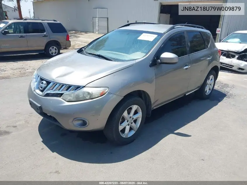 2009 Nissan Murano S VIN: JN8AZ18U79W009879 Lot: 42207223