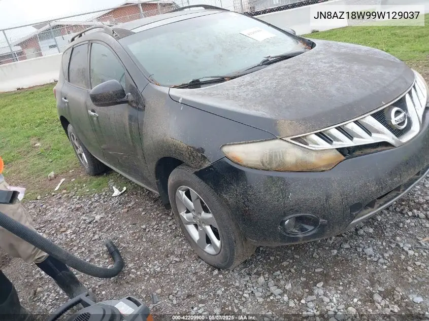 2009 Nissan Murano Sl VIN: JN8AZ18W99W129037 Lot: 42209900