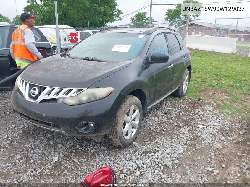 2009 Nissan Murano Sl VIN: JN8AZ18W99W129037 Lot: 42209900