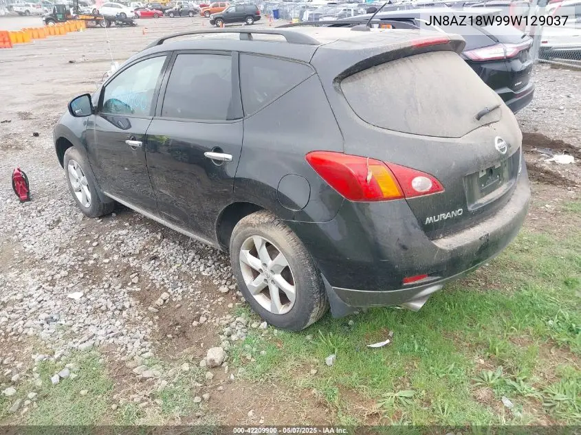 2009 Nissan Murano Sl VIN: JN8AZ18W99W129037 Lot: 42209900
