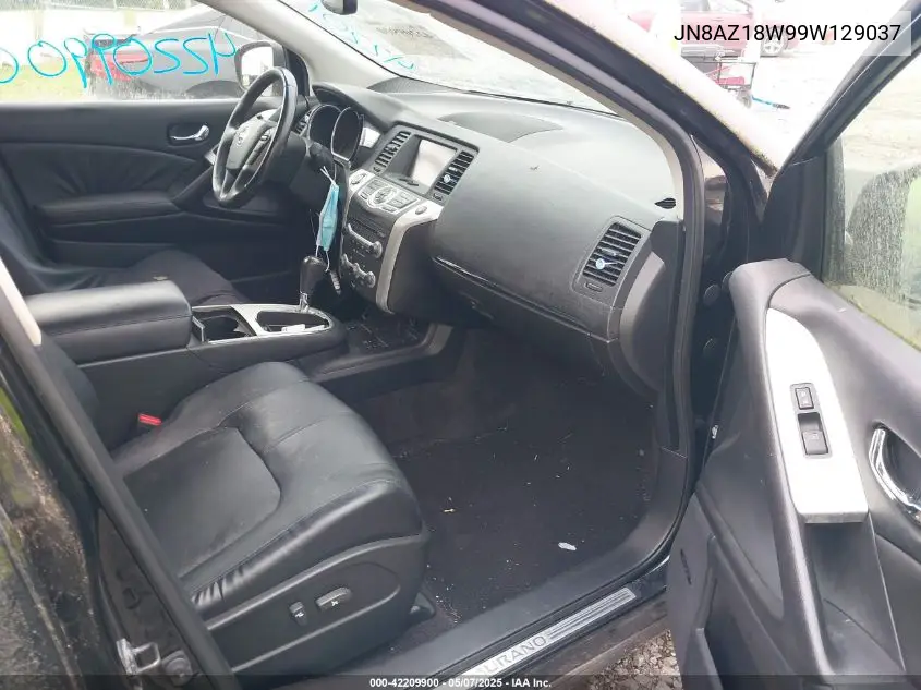 2009 Nissan Murano Sl VIN: JN8AZ18W99W129037 Lot: 42209900