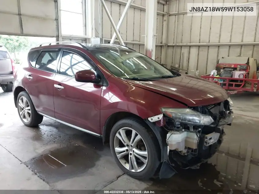 2009 Nissan Murano Le VIN: JN8AZ18W59W153058 Lot: 42232338