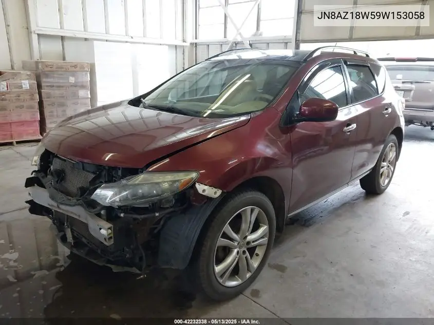 2009 Nissan Murano Le VIN: JN8AZ18W59W153058 Lot: 42232338