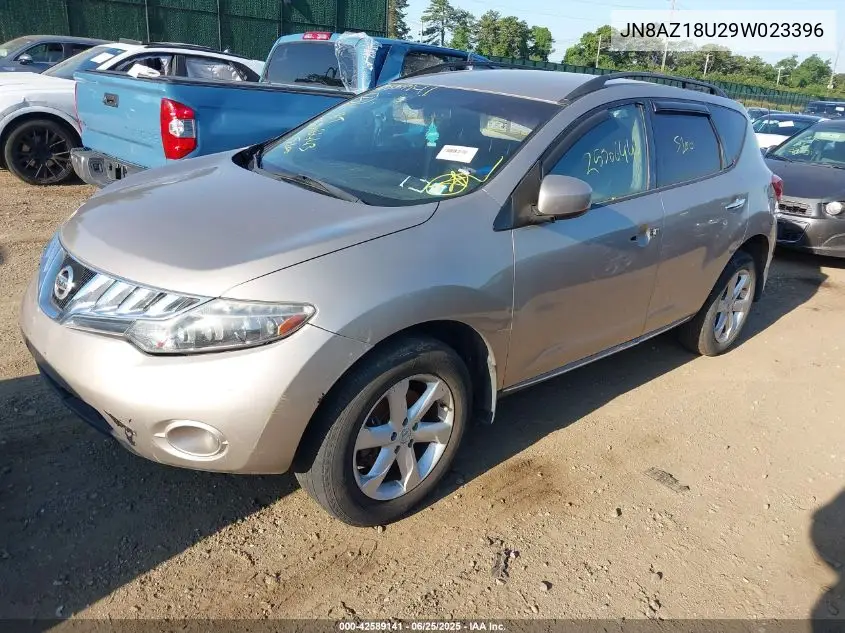 2009 Nissan Murano Sl VIN: JN8AZ18U29W023396 Lot: 42589141