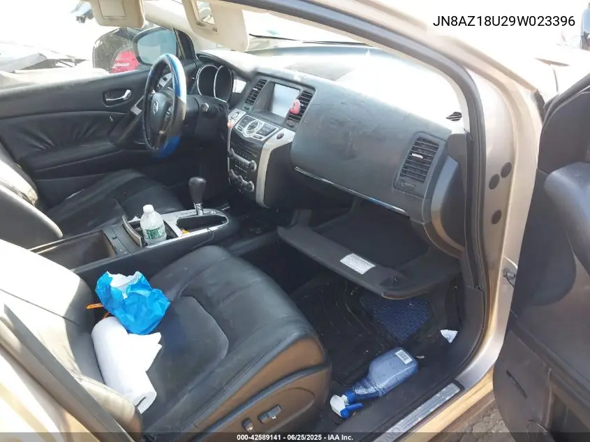 2009 Nissan Murano Sl VIN: JN8AZ18U29W023396 Lot: 42589141