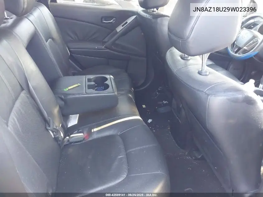 2009 Nissan Murano Sl VIN: JN8AZ18U29W023396 Lot: 42589141