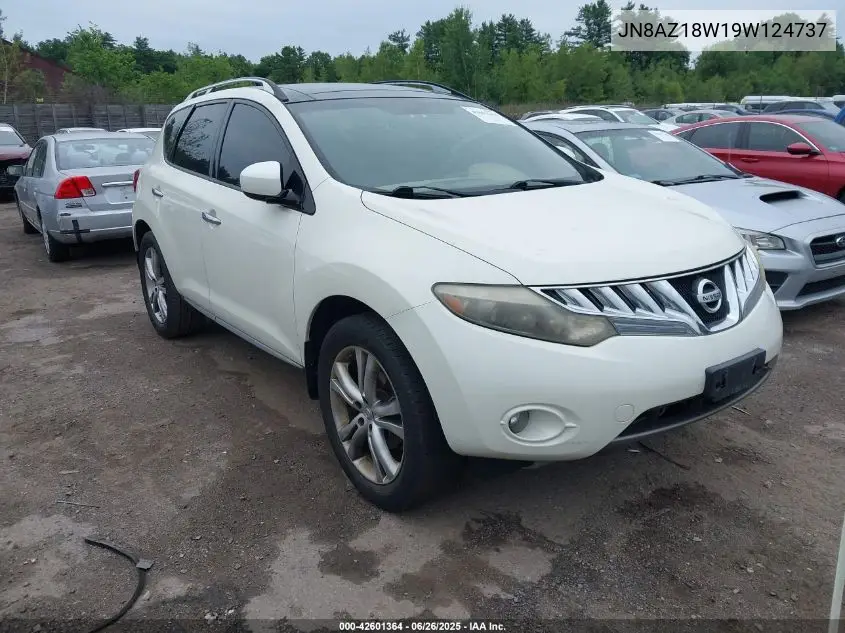 2009 Nissan Murano Le VIN: JN8AZ18W19W124737 Lot: 42601364
