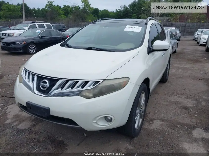 2009 Nissan Murano Le VIN: JN8AZ18W19W124737 Lot: 42601364