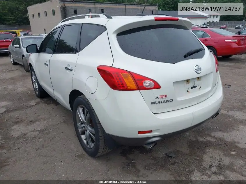 2009 Nissan Murano Le VIN: JN8AZ18W19W124737 Lot: 42601364