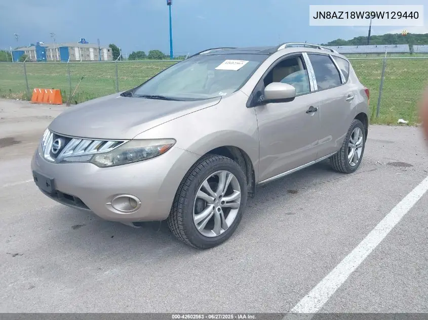 2009 Nissan Murano Le VIN: JN8AZ18W39W129440 Lot: 42602563
