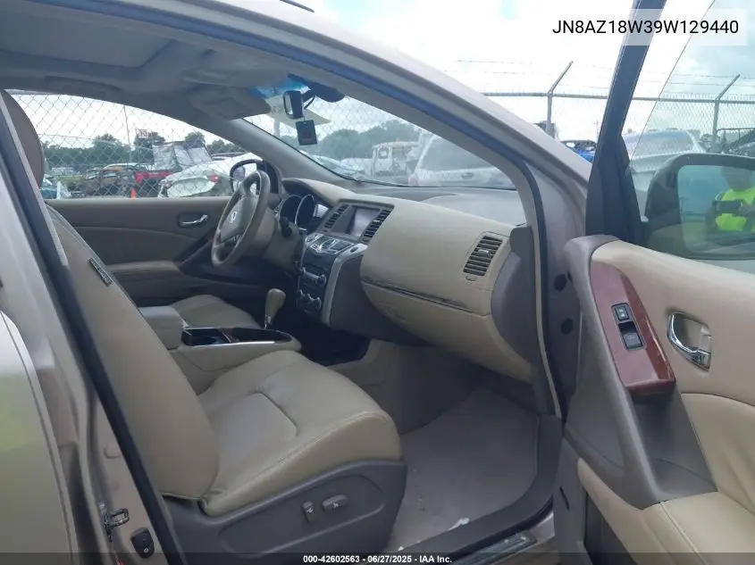 2009 Nissan Murano Le VIN: JN8AZ18W39W129440 Lot: 42602563