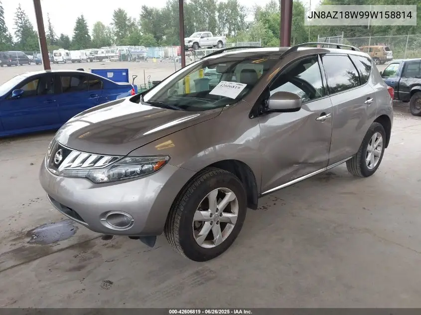 2009 Nissan Murano Sl VIN: JN8AZ18W99W158814 Lot: 42606819