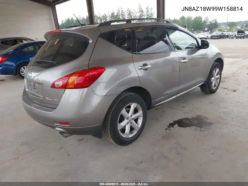 2009 Nissan Murano Sl VIN: JN8AZ18W99W158814 Lot: 42606819