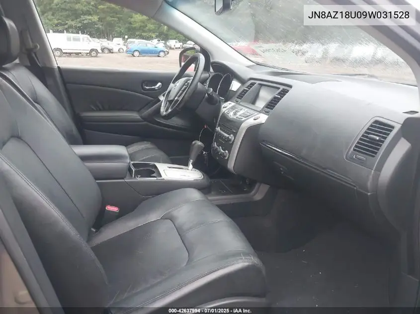 2009 Nissan Murano Sl VIN: JN8AZ18U09W031528 Lot: 42637994
