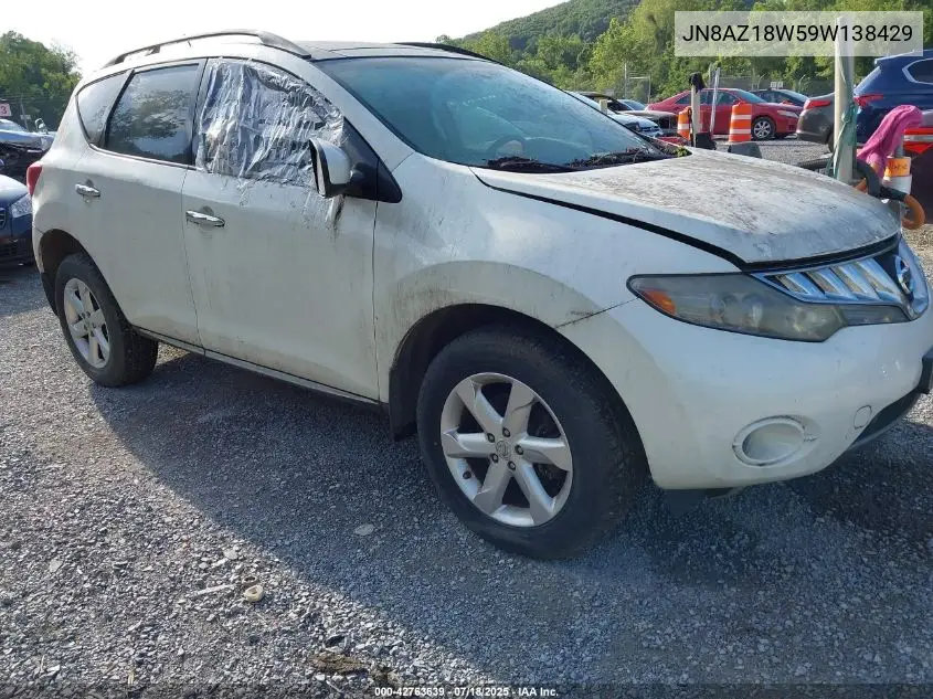 2009 Nissan Murano Sl VIN: JN8AZ18W59W138429 Lot: 42763639
