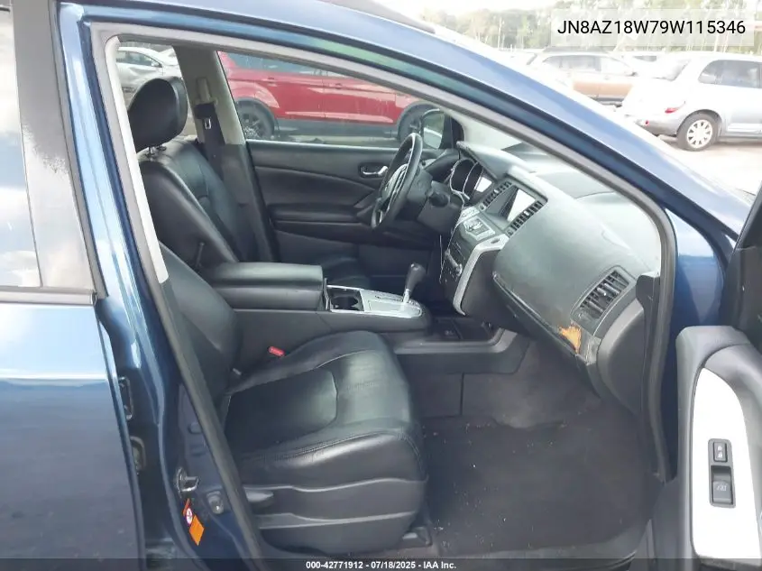 2009 Nissan Murano S VIN: JN8AZ18W79W115346 Lot: 42771912