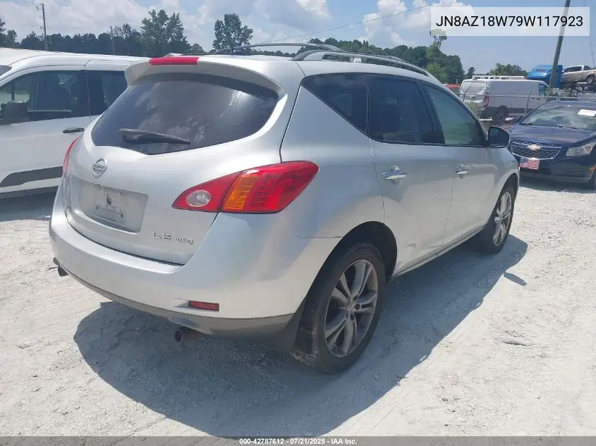 2009 Nissan Murano Le VIN: JN8AZ18W79W117923 Lot: 42787612