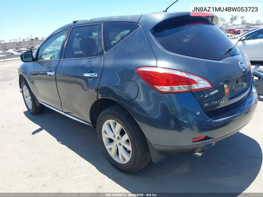 2011 Nissan Murano S VIN: JN8AZ1MU4BW053723 Lot: 42620574