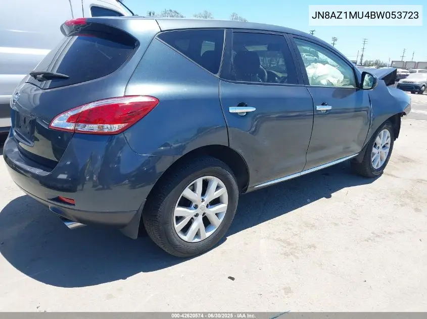2011 Nissan Murano S VIN: JN8AZ1MU4BW053723 Lot: 42620574