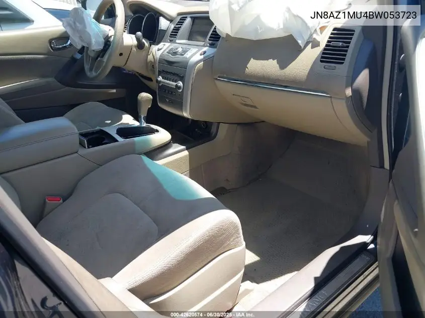 2011 Nissan Murano S VIN: JN8AZ1MU4BW053723 Lot: 42620574