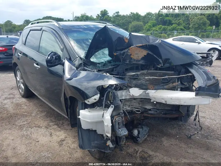 jn8az1mw0cw222932 JN8AZ1MW0CW222932 2012 Nissan Murano Le