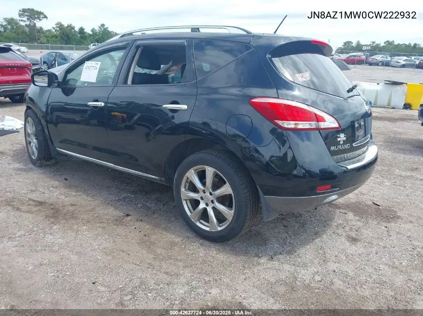 jn8az1mw0cw222932 JN8AZ1MW0CW222932 2012 Nissan Murano Le