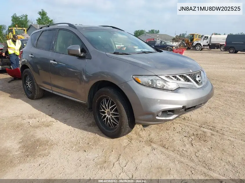 2013 Nissan Murano Sl VIN: JN8AZ1MU8DW202525 Lot: 42352232